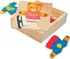 Dřevěná hračka Puzzle-šatní skříň-medvědice