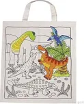 Bavlněná taška k vymalování – Dinosauři