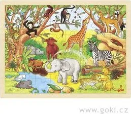 Puzzle Puzzle na desce – Afrika, 48 dílů