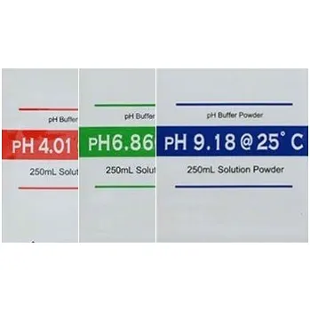 Akvarijní chemie Ionaqua Sada kalibrační pufrů pH pro kalibraci pH metrů (pH 4,01; 6,86; 9,18)