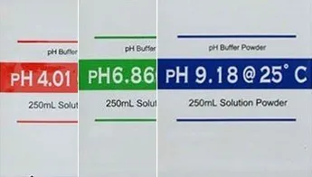 Akvarijní chemie Ionaqua Sada kalibrační pufrů pH pro kalibraci pH metrů (pH 4,01; 6,86; 9,18)