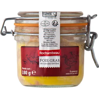paštika a pomazánka Kachní játra Foie Gras Rochambeau 180 g 
