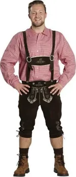 Karnevalový kostým Kalhoty Rubies Oktoberfest tmavě hnědé - kožené
