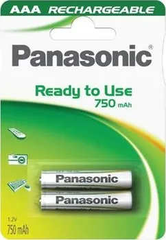 Článková baterie Panasonic Ready To Use 750 mAh AAA 2ks
