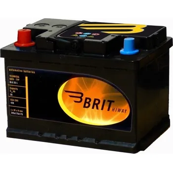 Autobaterie BRIT Hiway - BRIT55L - 55Ah/12V 450A (BRIT055L) + PÓL vlevo Autobaterie 12V/55A - 450A