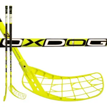 Florbalová hůl Oxdog Fusion 25 Yellow ´15 103cm (=114cm) pravá oválná (pravá ruka dole)