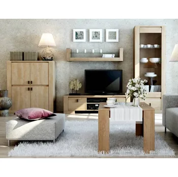 Obývací stěna Dig - Net Nebraska dub