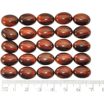 Přírodní kámen Tygří oko oválná mugle 14x10mm