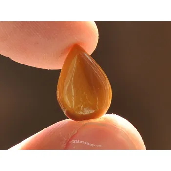 Přírodní kámen Tygří oko šperková mugle kapka 0.78g