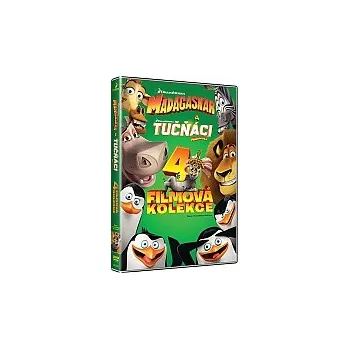 Sběratelská edice filmů DVD Madagaskar 1-3 + Tučňáci z Madagaskaru