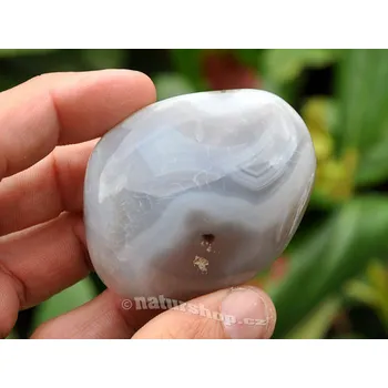 Přírodní kámen Achát mechový šedý (Madagaskar) 56mm