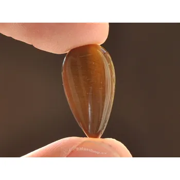 Přírodní kámen Mugle tygří oko kapka 21mm 1.6g