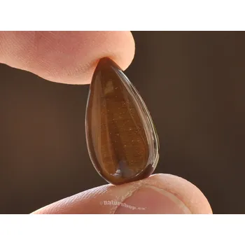 Přírodní kámen Mugle tygří oko tvar kapka 21x 11mm 1.6g