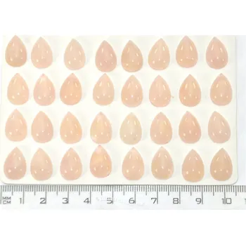 Přírodní kámen Mugle růženín kapka 15x10mm