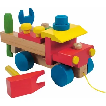 Dřevěná hračka Woody Montážní auto