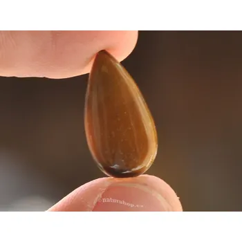 Přírodní kámen Mugle tygří oko tvar kapka 21x11mm 1.6g