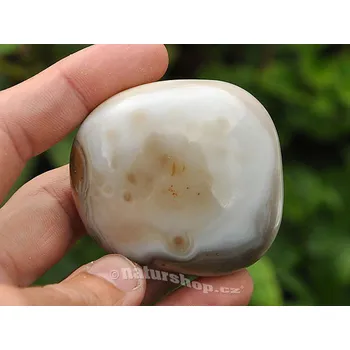 Přírodní kámen Achát jumbo troml Madagaskar 56mm