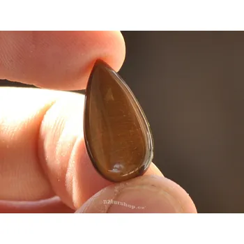 Přírodní kámen Mugle tygří oko tvar kapka 21 x 11mm 1.6g