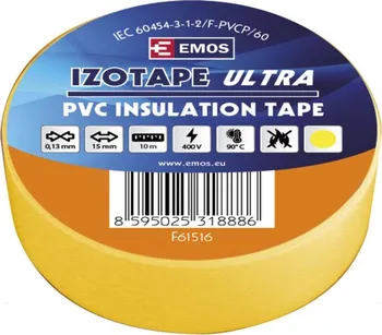 Izolační páska Izolační páska PVC 15mm / 10m žlutá