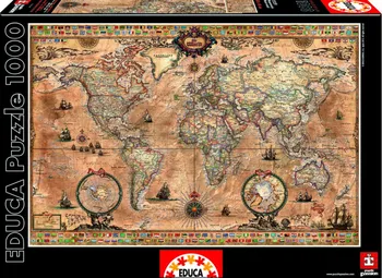 Puzzle Mapa světa Antique
