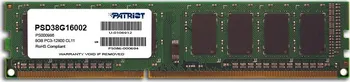 Operační paměť Patriot 8GB 1600MHz DDR3 CL11 DIMM 1.5V s modrým chladičem