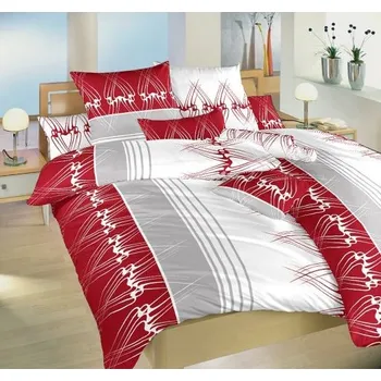 Povlečení DADKA VRACOV Defilé povlečení bavlna vínové, 240 x 200, 2x 90 x 70 cm