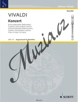 Vivaldi Antonio Concerto C Dur Op 44 11 Rv 443 Noty Klavirni Vytah A Solovy Part Od 411 Kc Zbozi Cz