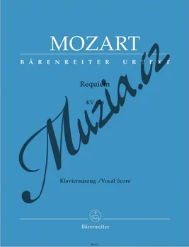 Mozart Wolfgang Amadeus | Requiem KV 626 | Noty - Klavírní výtah-Urtext
