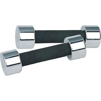 Tunturi Chromová činka s molitanovým úchopem