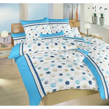 Povlečení Dadka Povlečení bavlna Pluto modré, 140 x 200, 90 x 70 cm