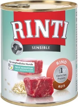 Krmivo pro psa Rinti Sensible konzerva hovězí/rýže