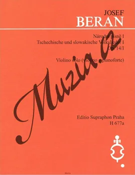 Beran Josef | Národní písně op. 14/I | Noty