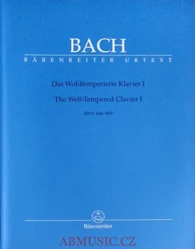 Bach Johann Sebastian | Dobře temperovaný klavír, 1. díl - BWV 846-869 | Noty - Provozovací partitura-Urtext