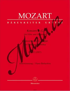Mozart Wolfgang Amadeus | Konzert für Flöte und Orchester G-Dur KV 313 (285c) | Noty - Klavírní výtah-Urtext