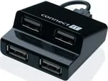 CONNECT IT USB hub 4 porty STEP - černý