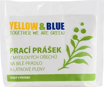 Prací prášek Yellow & Blue Prací prášek z mýdlových ořechů na bílé prádlo a pleny s dezinfekčním účinkem