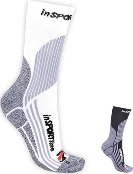 Pánské ponožky Insportline Coolmax & ionty stříbra bílé