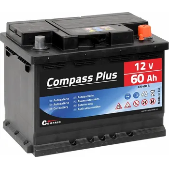 Autobaterie Compass Plus 12V 60Ah 480A