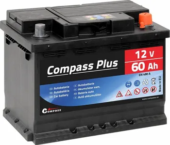 Autobaterie Compass Plus 12V 60Ah 480A