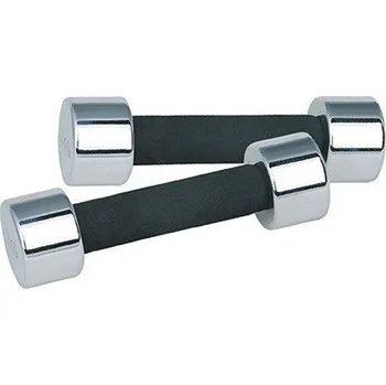 Tunturi Chromová činka s molitanovým úchopem