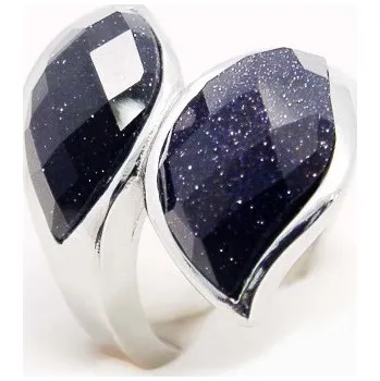 Exeed 3856 2 black stones ocelový prsten Prsten Exeed 3856 2 black stones ocelový prsten