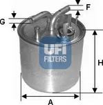 Palivový filtr UFI (24.002.00) AUDI A8…