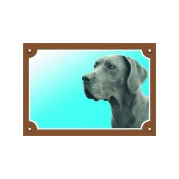 Dafiko Pozor pes! Tady hlídám já!, německá doga modrá