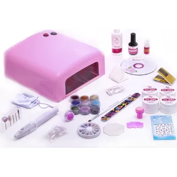 Příčesek Sada na gelové nehty s UV lampou - 36W