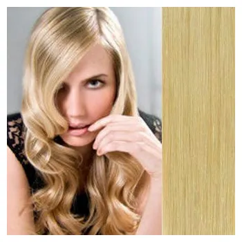 Příčesek Clip in vlasy 63cm 100% lidské – REMY 120g – PŘÍRODNÍ BLOND