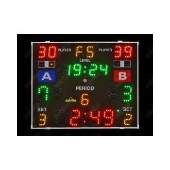 Výsledková tabule SQUASH SQ1 RC-GPS - světelná tabule - časomíra, infra-senzory, volba času pronájmu