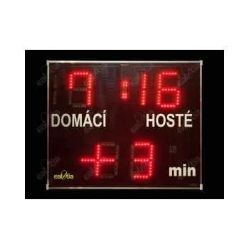 Světelná fotbalová tabule - časomíra DERBY® Basic 19 Q4plus