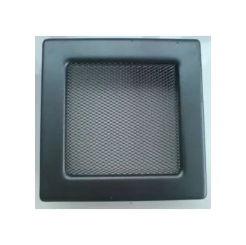 Větrací mřížka Mřížka krbová kovová 17x17 grafit