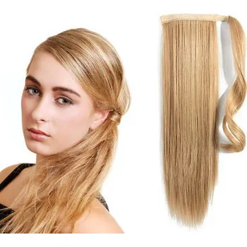 Příčesek CLIP IN CULÍK 100% LIDSKÉ REMY VLASY 60CM - PŘÍRODNÍ/SVĚTLEJŠÍ BLOND