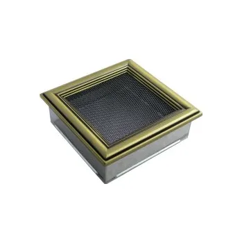 Větrací mřížka Mřížka krbová kovová 17x30 retro ZnAl včetně žaluzie